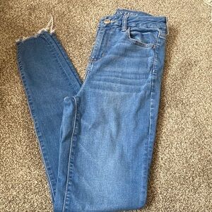 American Eagle Outfitters Blue Skinny Jeans with Stretch